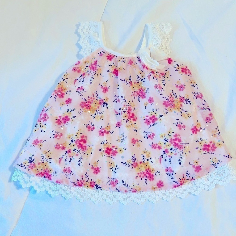 Little Lass floral Top Size 18M